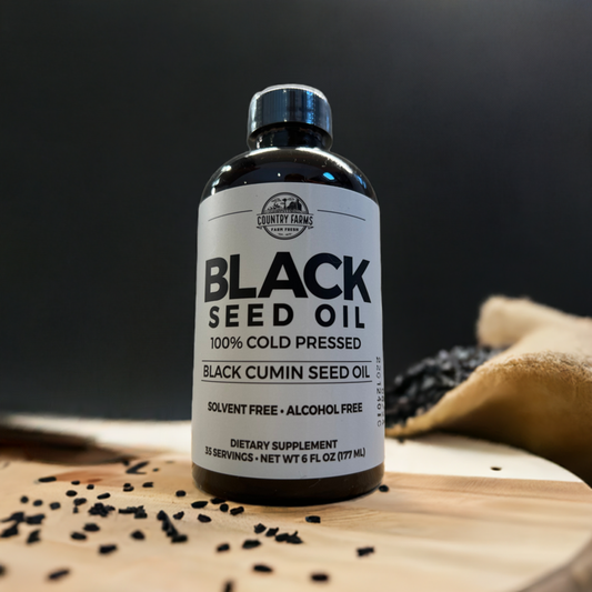 Country Farms Black Seed Oil Full Spectrum Cold Pressed - 6 Oz