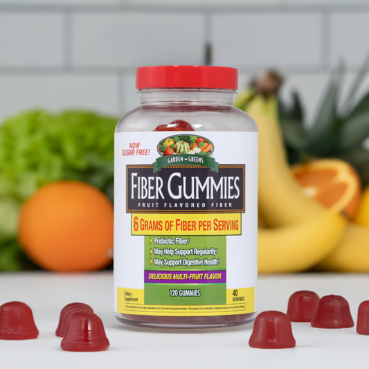 Garden Greens Multi Fruit Flavored Fiber Gummies - 120ea