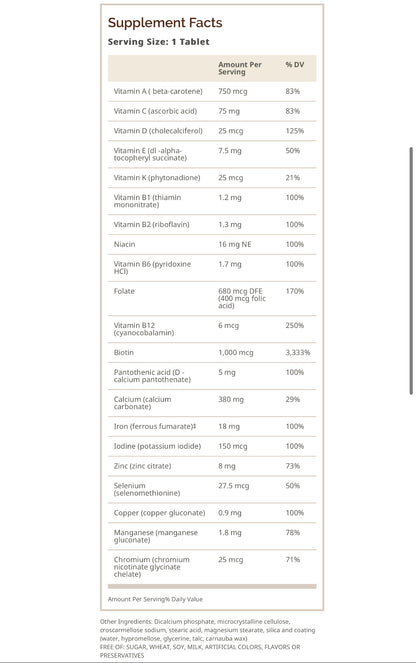 Women's Health Formula 100 Tablets