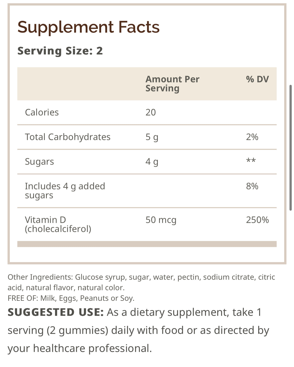 Vitamin D 2000 IU 100 Softgels