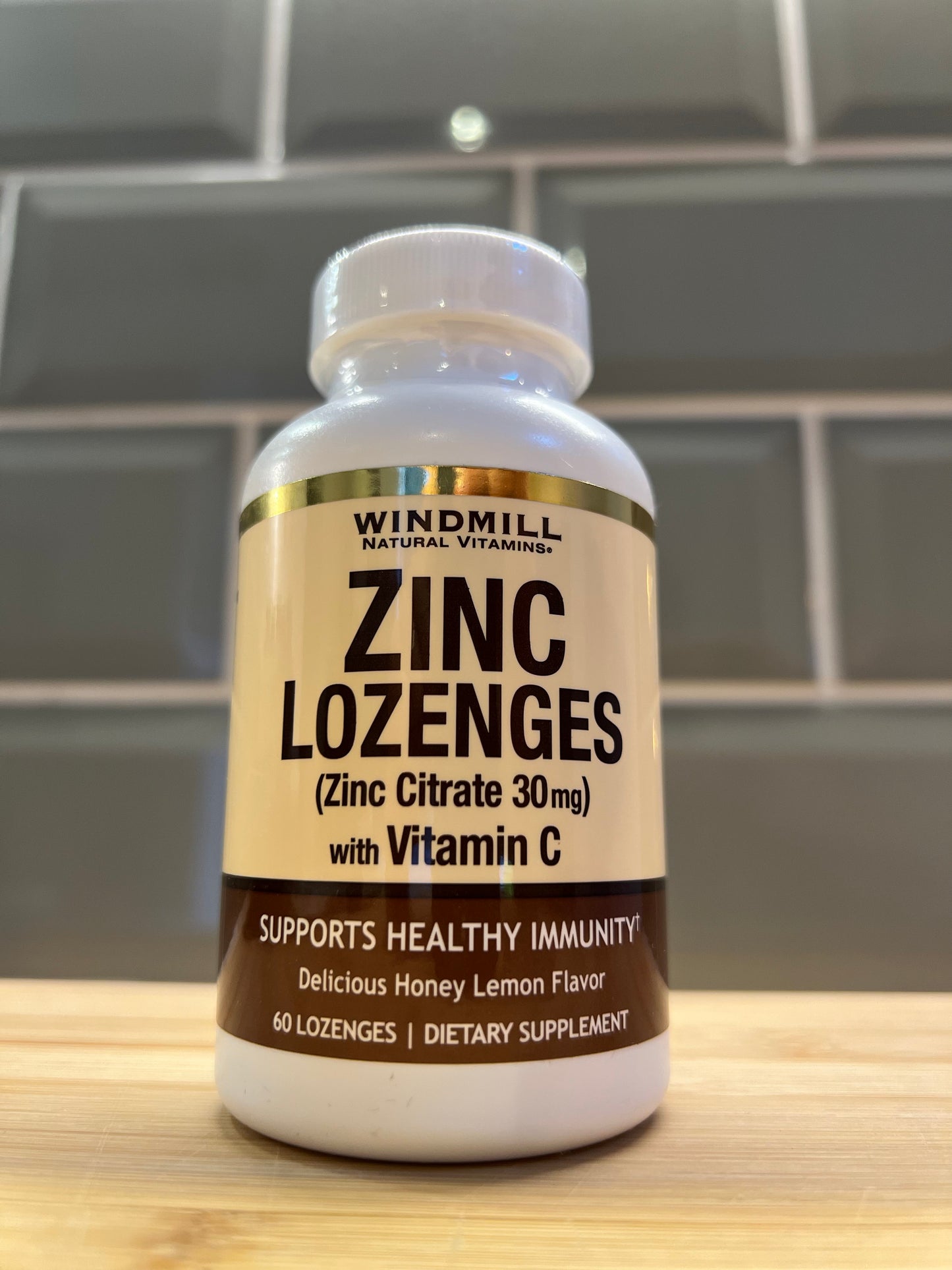 Zinc Lozenges with Vitamin C Honey Lemon 60 units