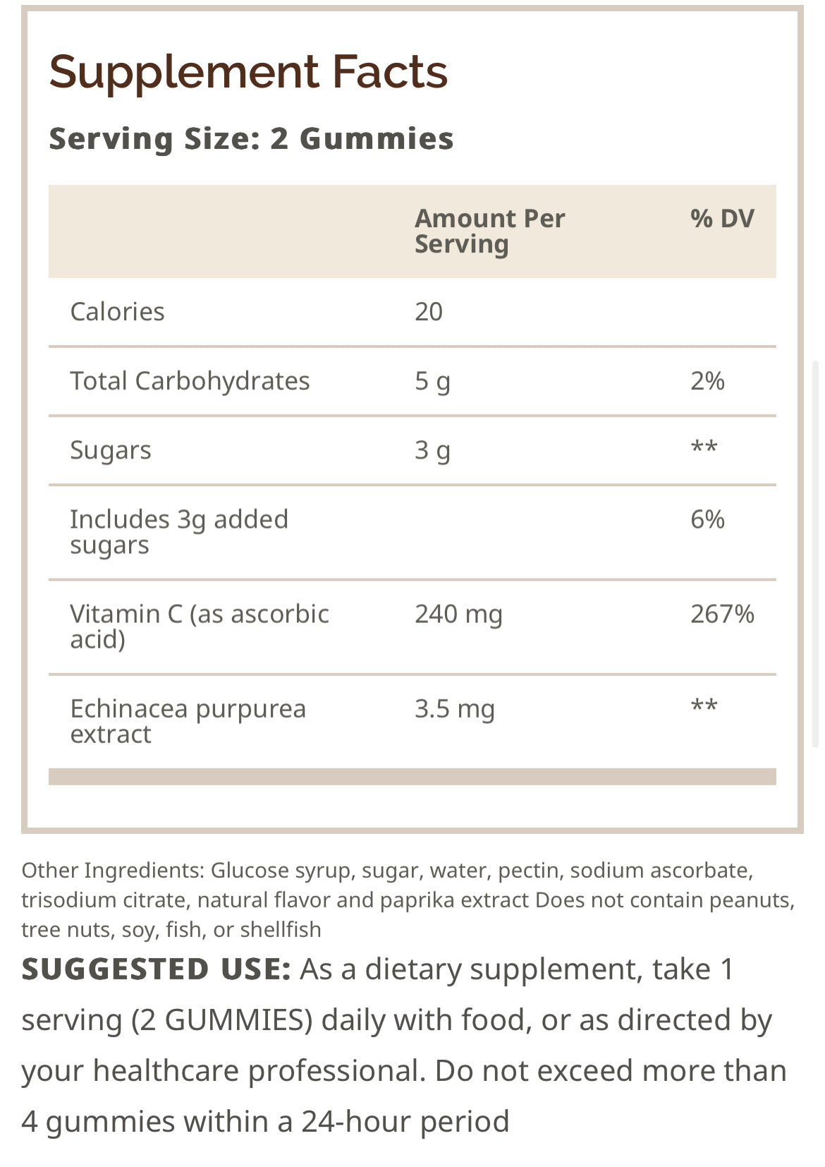 Immune Gummies with Vitamin C & Echinacea