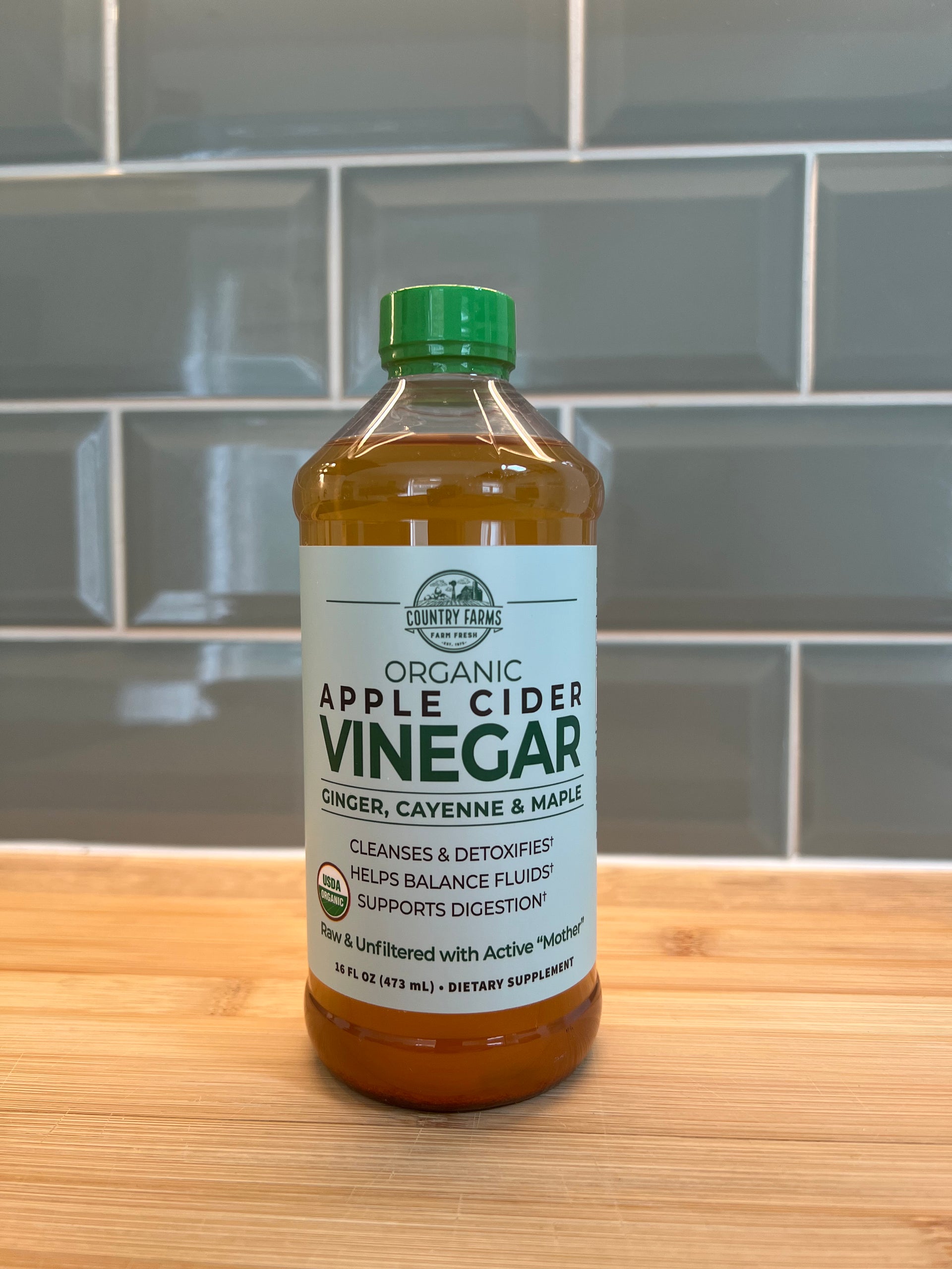 Country Farms Organic Apple Cider Vinegar with Ginger Cayenne