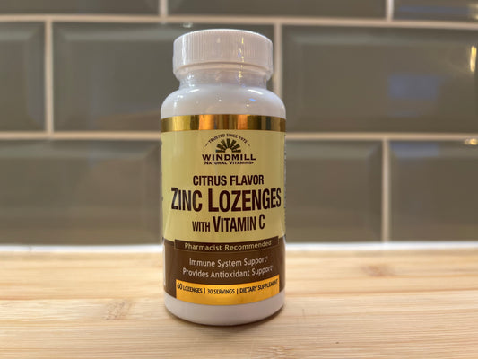 Zinc Lozenges with Vitamin C & Echinacea Citrus and Lime 60 units