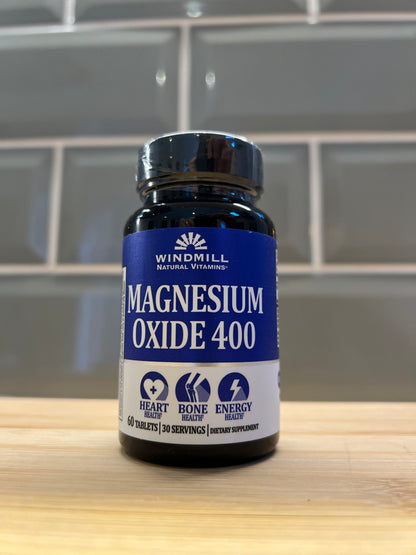 Magnesium Oxide 400mg 60 Tablets