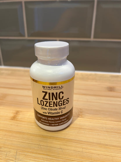 Zinc Lozenges with Vitamin C Honey Lemon 60 units