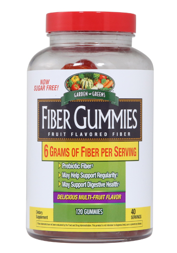 Garden Greens Multi Fruit Flavored Fiber Gummies - 120ea